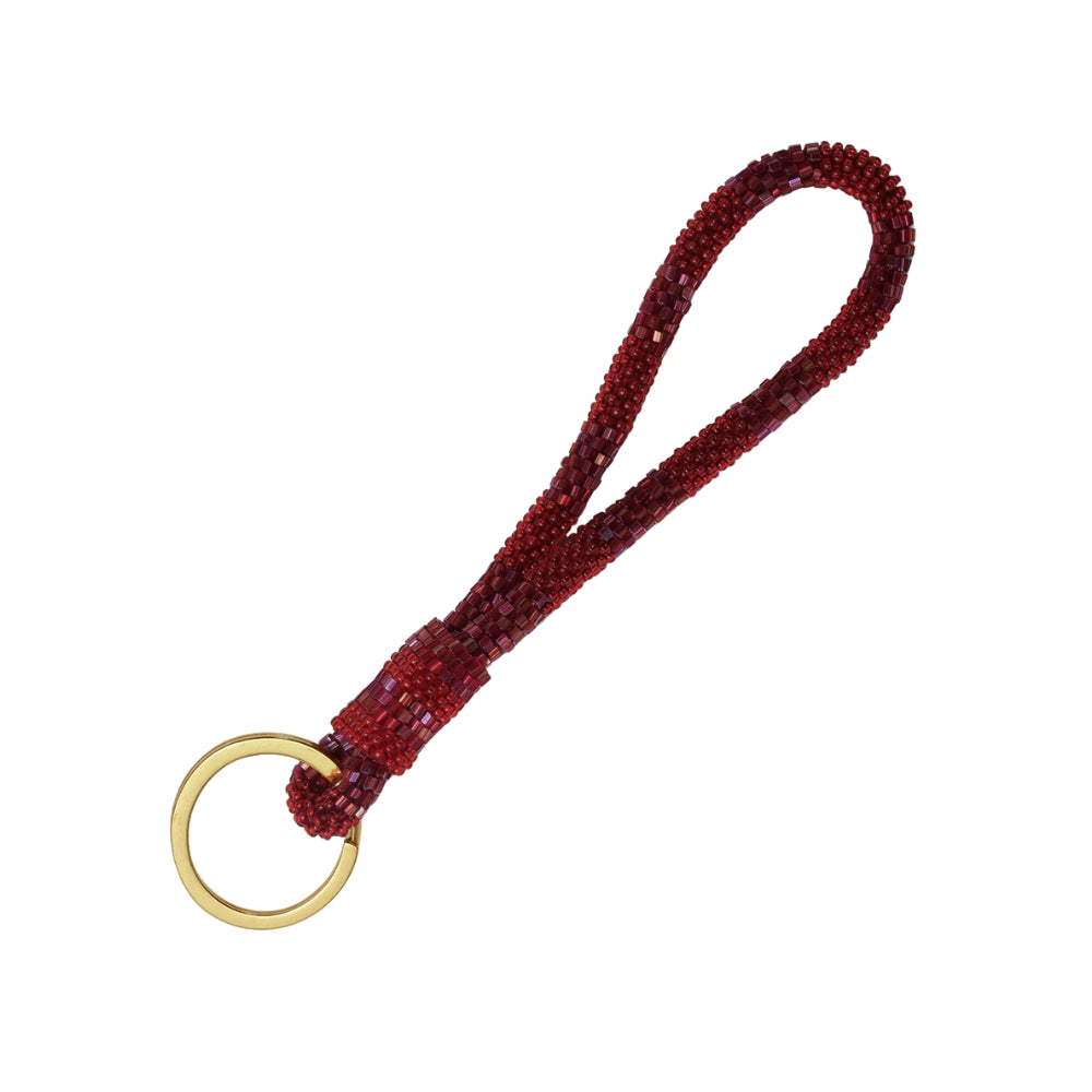 Ava nøglering - mørkerød